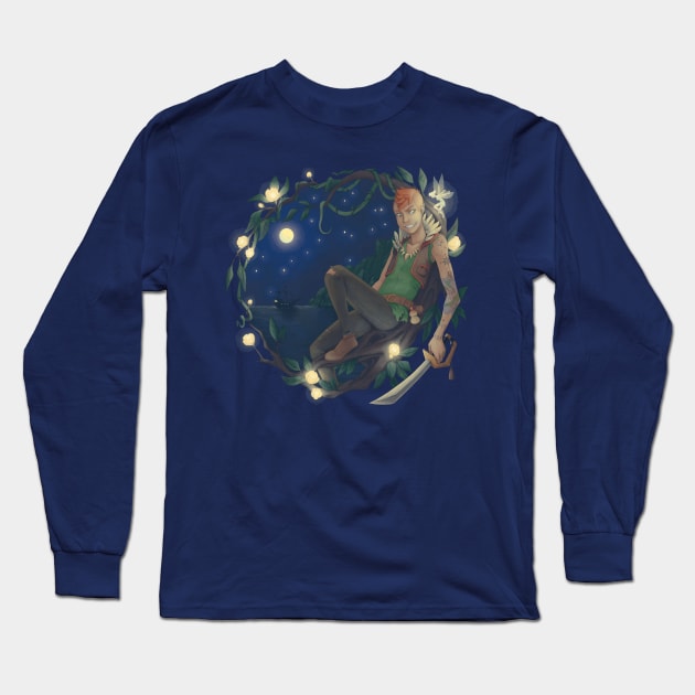 Peter in Neverland Long Sleeve T-Shirt by KiellR